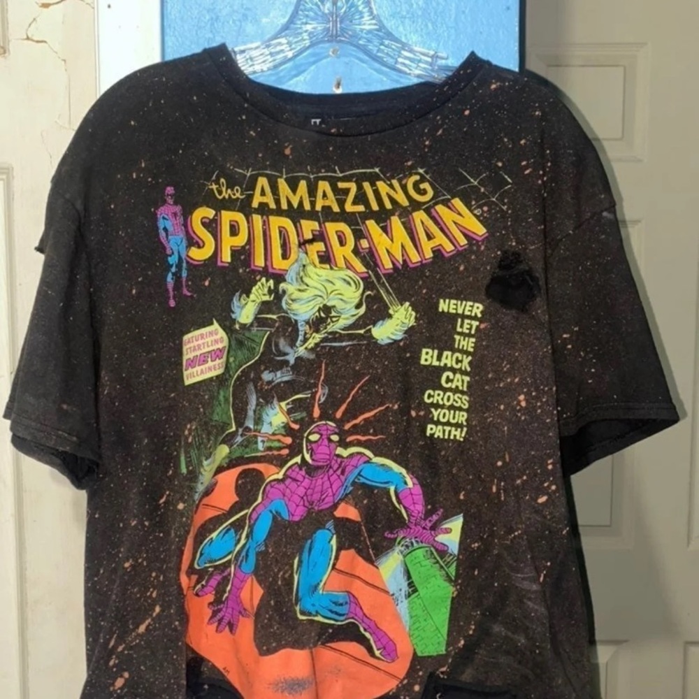Vintage Spiderman Crop Tshirt